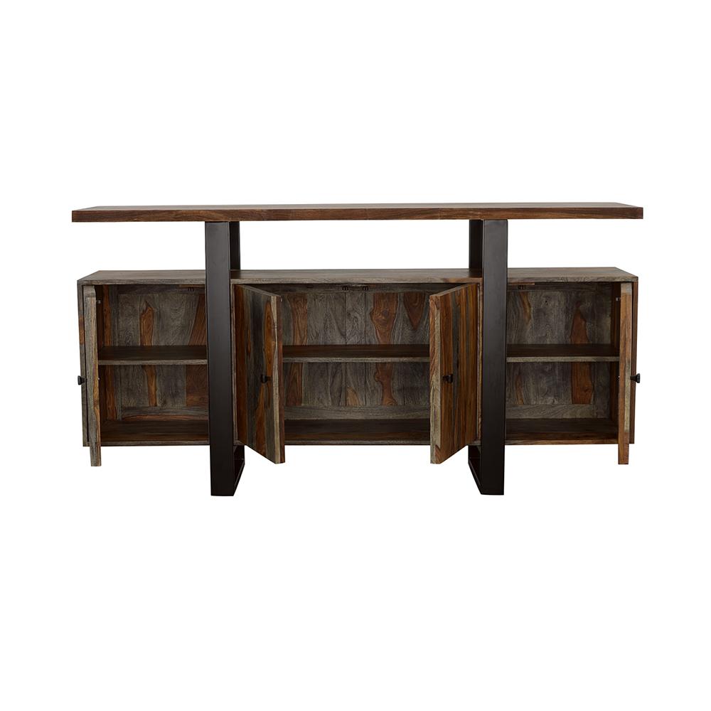 Coaster Ditman 4-door Solid Wood Sideboard Buffet Grey Sheesham