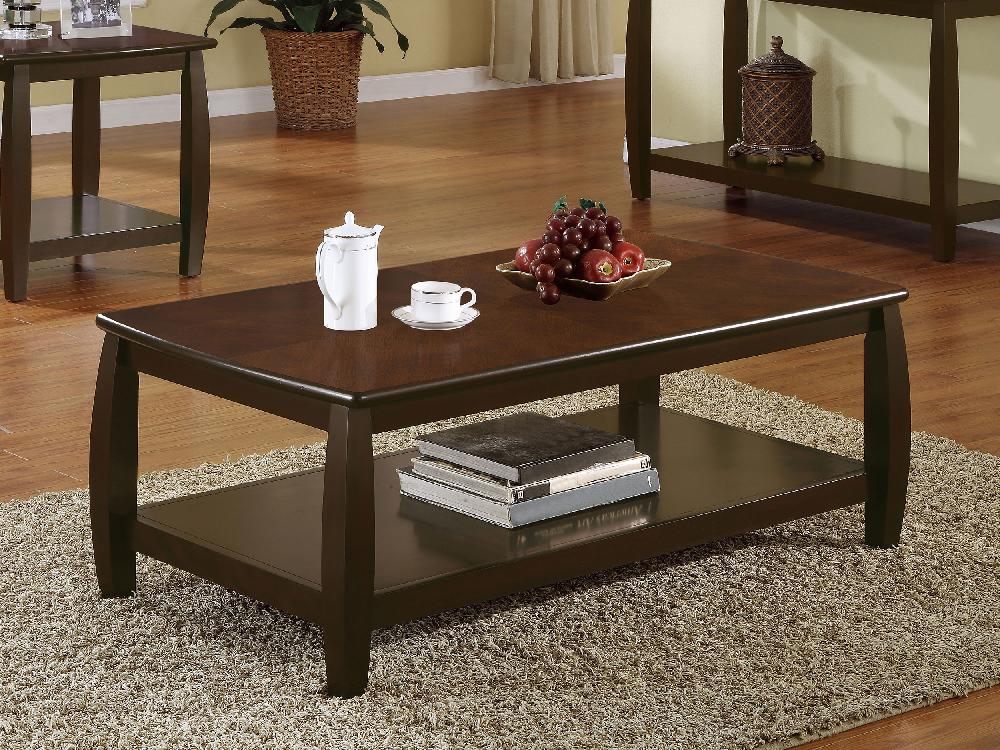 Coaster Dixon 1-shelf Rectangular Wood Coffee Table Espresso