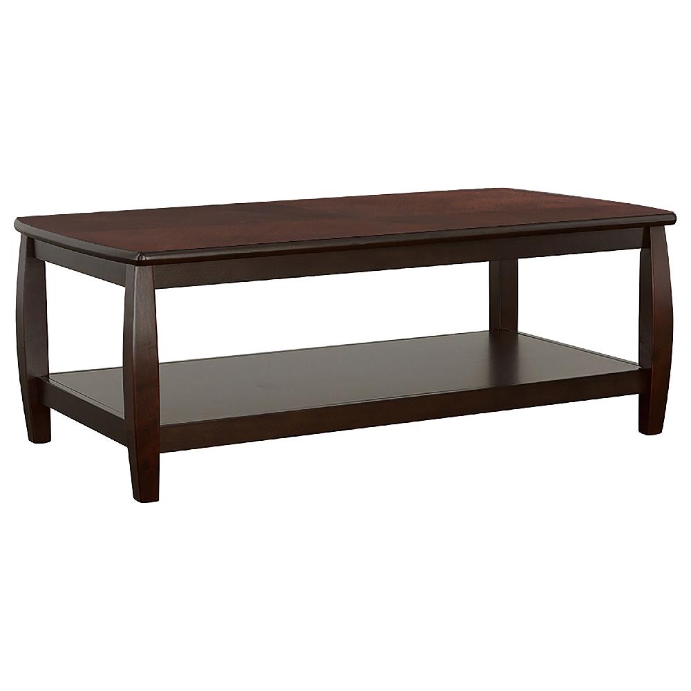 coaster Dixon 1-shelf Rectangular Wood Coffee Table Espresso