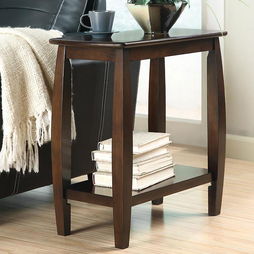 Coaster Dixon 1-shelf Rectangular Wood Side Table Cappuccino