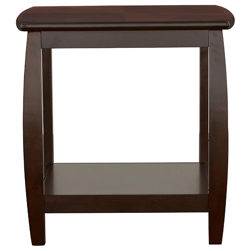 Coaster Dixon 1-shelf Square Wood End Table Espresso