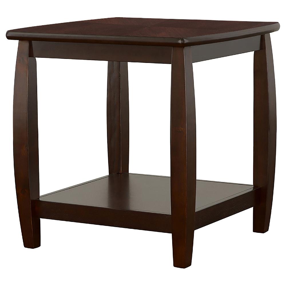 Coaster Dixon 1-shelf Square Wood End Table Espresso