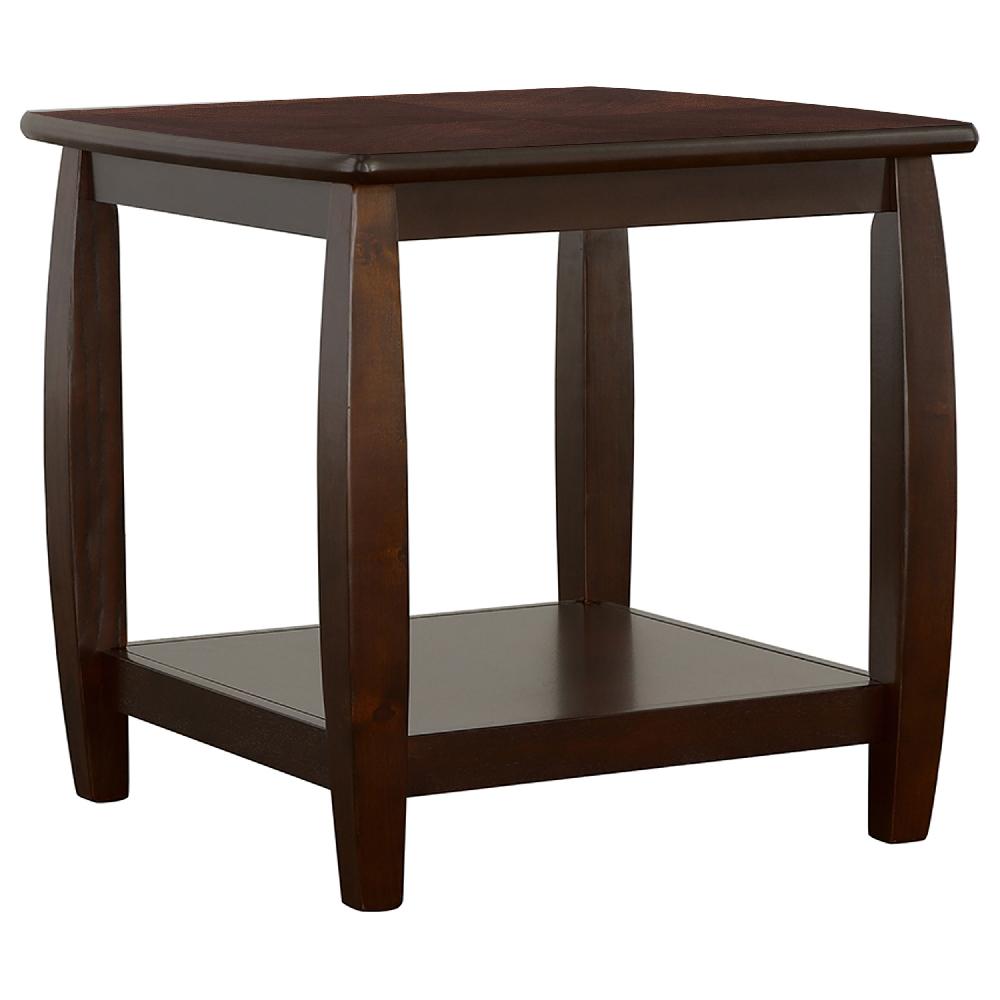 coaster Dixon 1-shelf Square Wood End Table Espresso