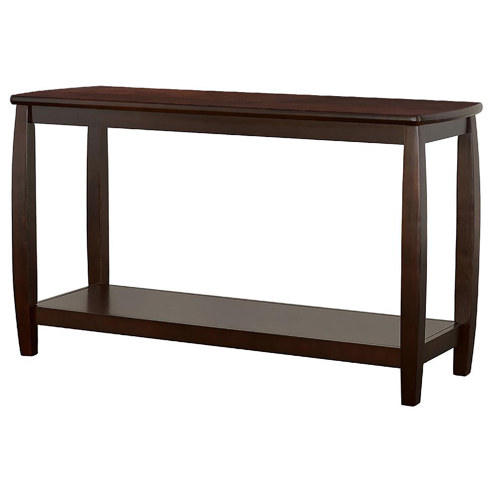 Coaster Dixon Wood Entryway Console Table With Shelf Cappuccino