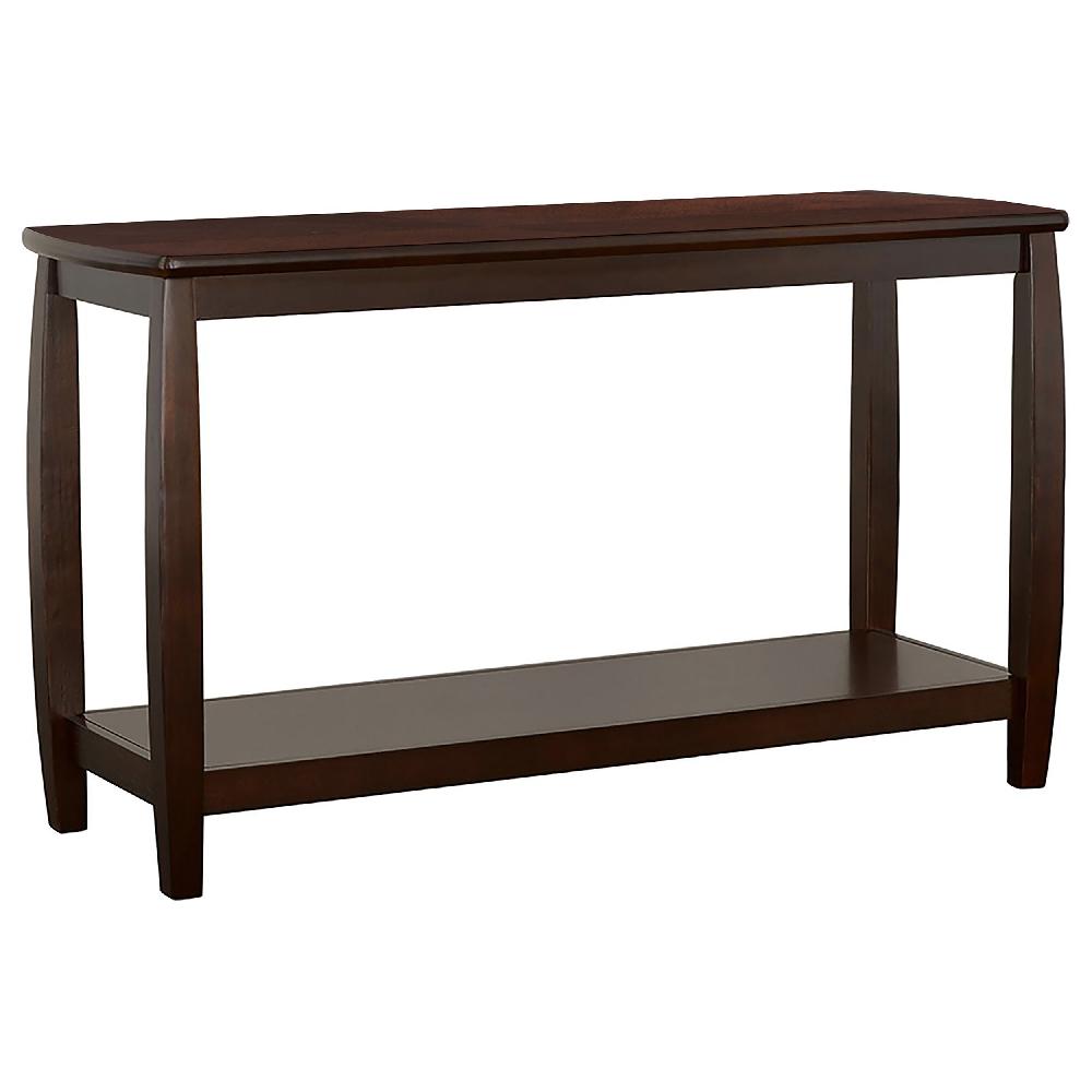 coaster Dixon Wood Entryway Console Table with Shelf Cappuccino
