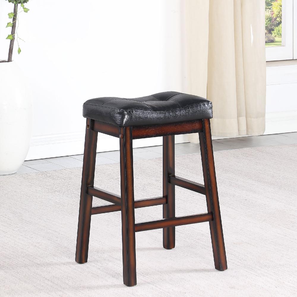 Coaster Donald Upholstered Counter Stool Cappuccino (Set Of 2)