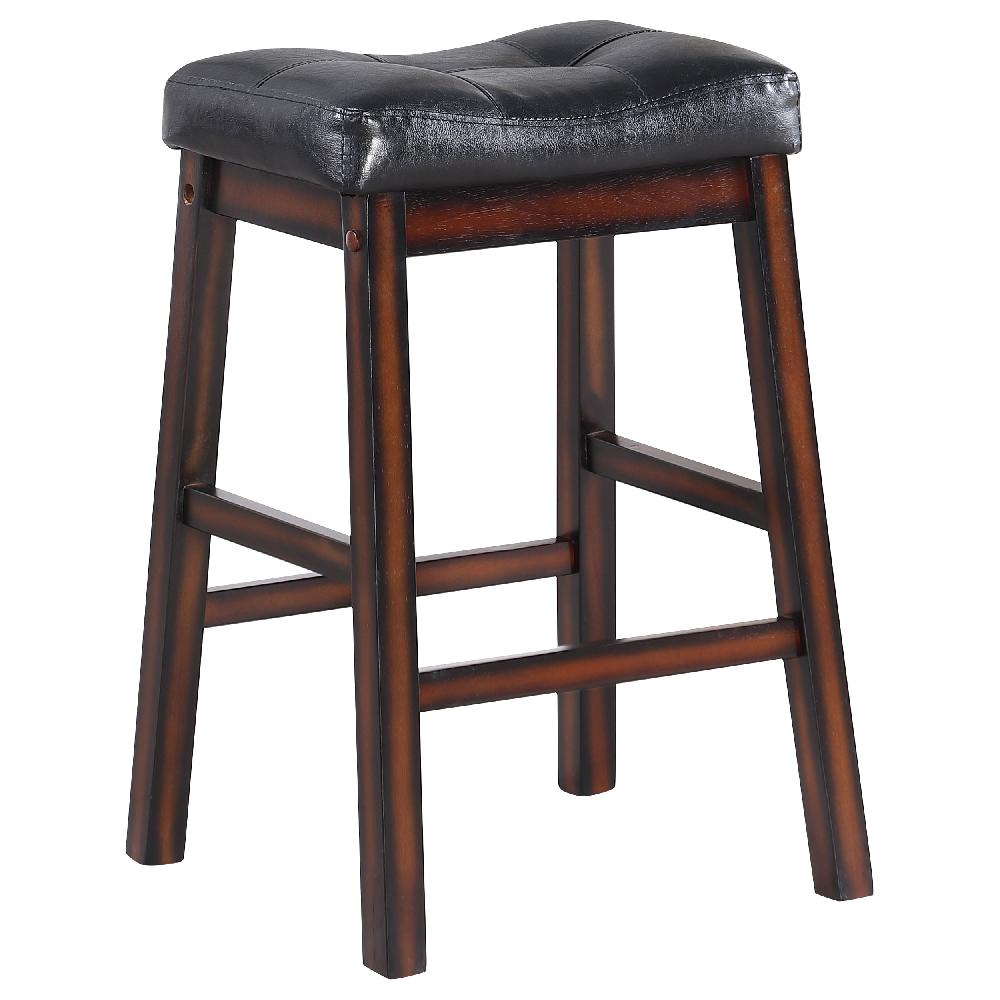 Coaster Donald Upholstered Counter Stool Cappuccino (Set Of 2)