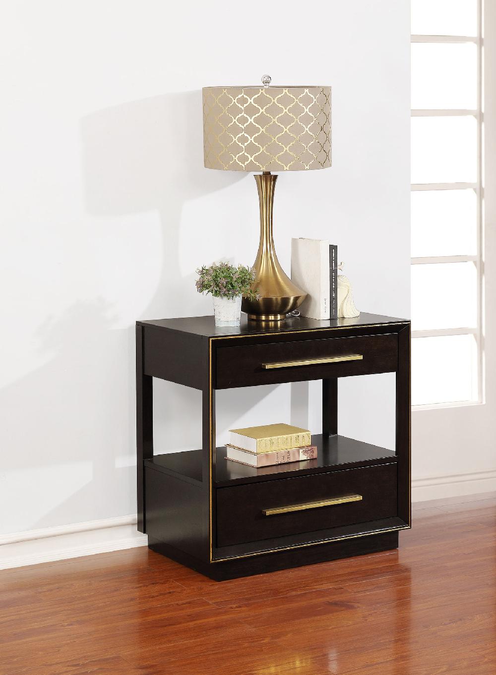 Coaster Durango 2-drawer Nightstand Smoked Peppercorn