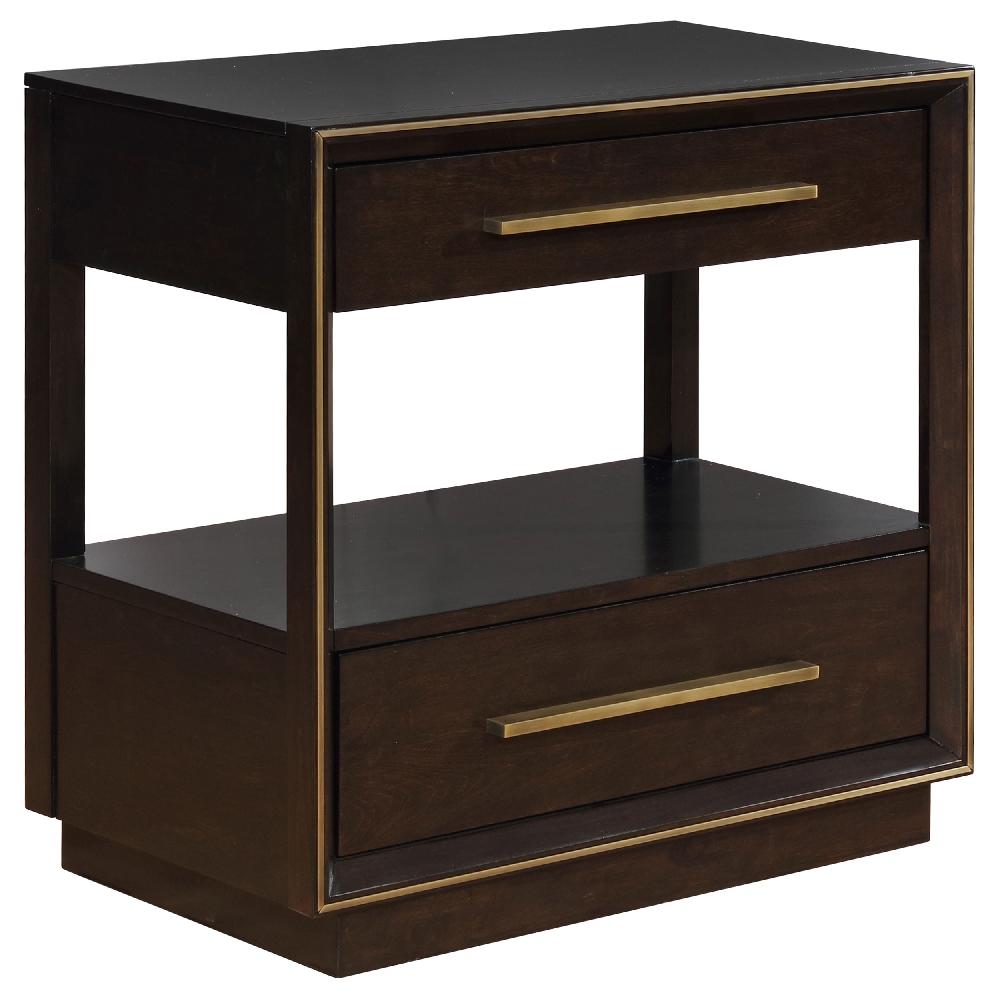 coaster Durango 2-drawer Nightstand Smoked Peppercorn