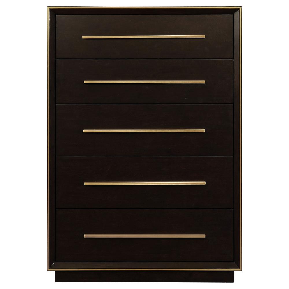 Coaster Durango 5-drawer Bedroom Chest Smoked Peppercorn