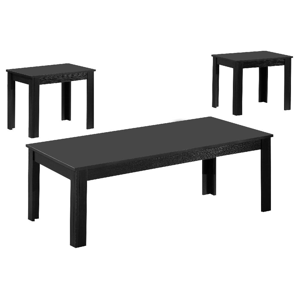 Coaster Elias 3-piece Engineered Wood Coffee Table Set Black