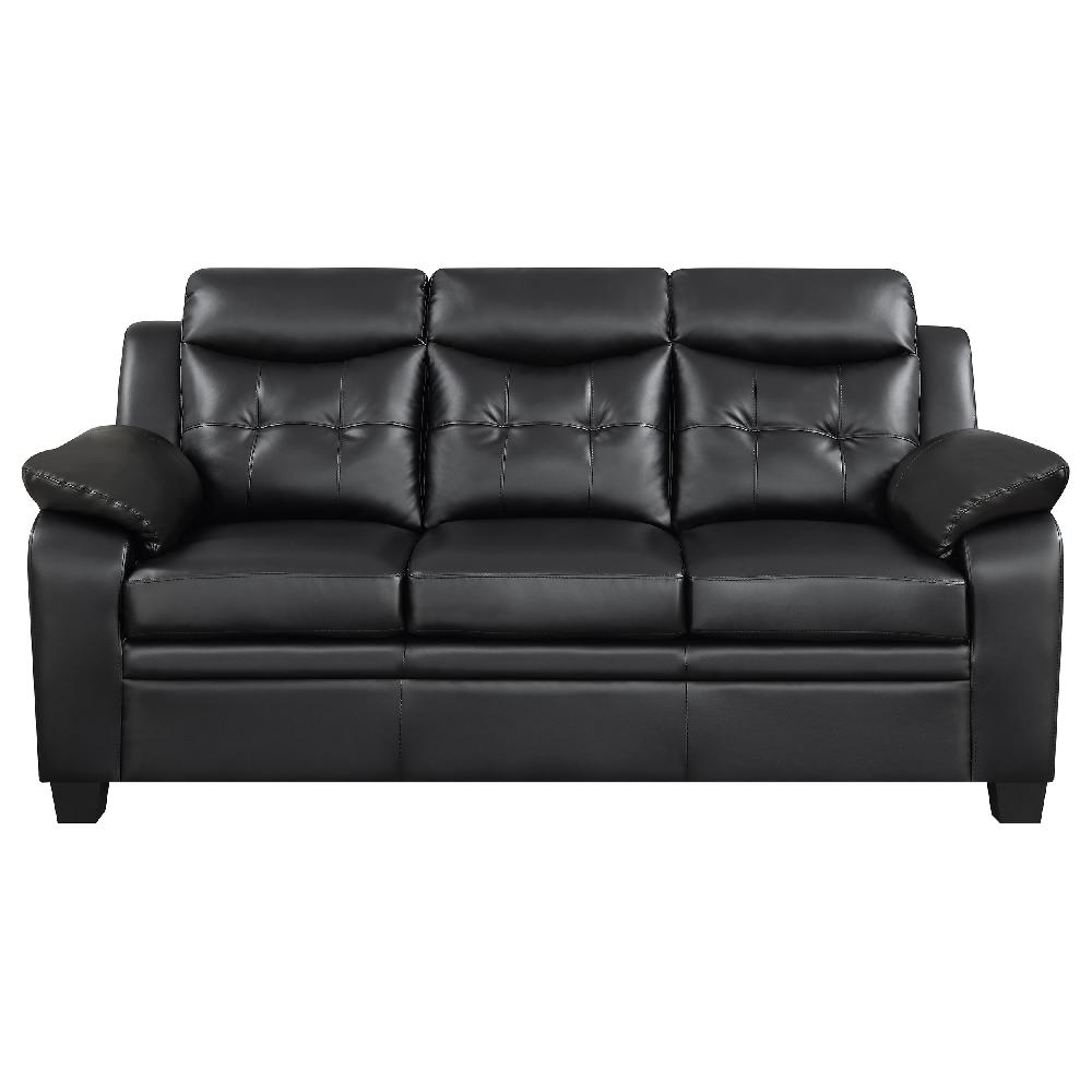 Coaster Finley Upholstered Padded Arm Tufted Sofa Black