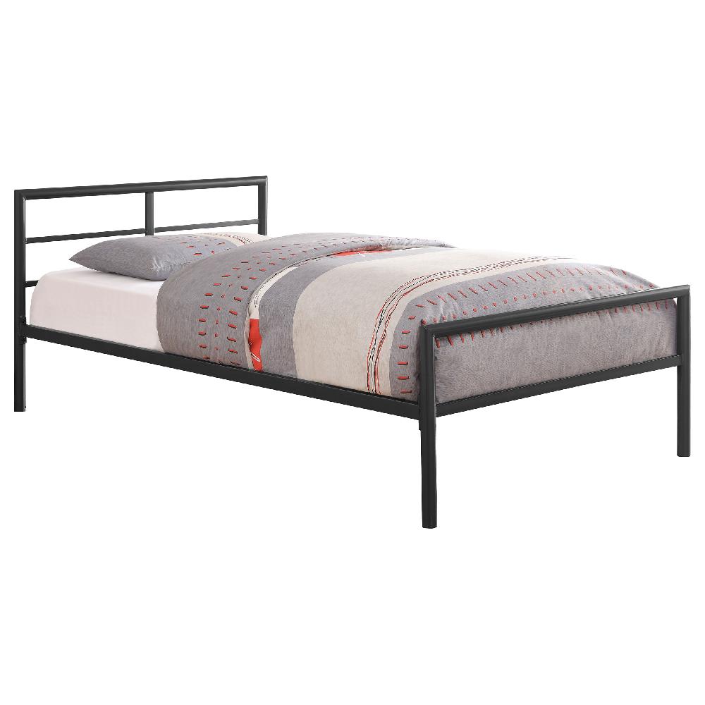 Coaster Fisher Twin Over Twin Workstation Loft Bed Set Gunmetal