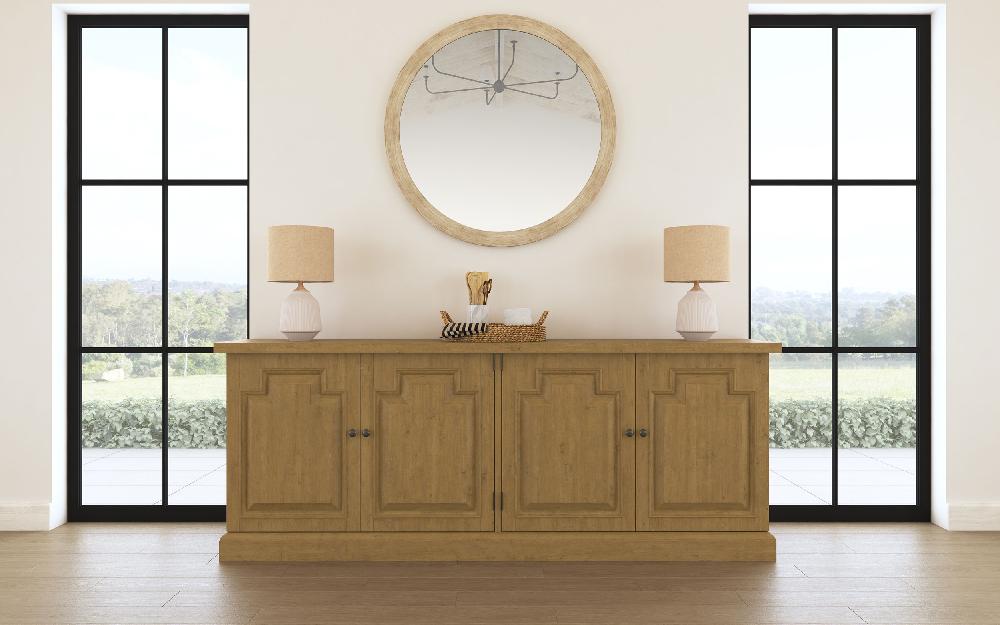 Coaster Florence 4-door Dining Sideboard Buffet Cabinet Rustic Honey