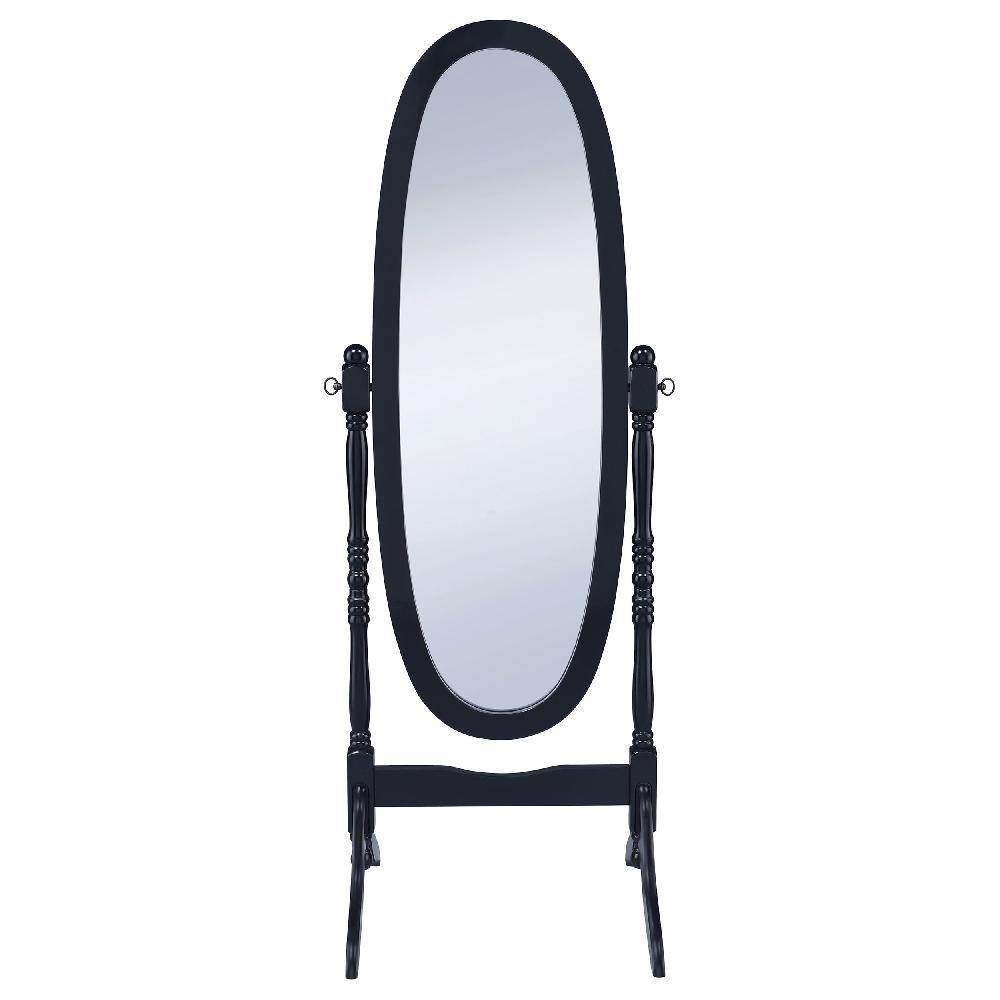 Coaster Foyet Wood Adjustable Full Length Cheval Mirror Black
