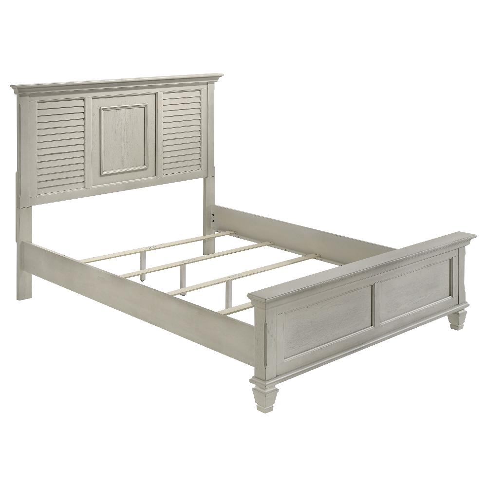 Coaster Franco 5-piece Queen Bedroom Set Distressed White