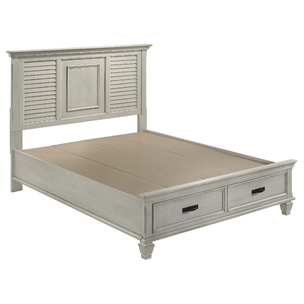 Coaster Franco 5-piece Queen Bedroom Set Distressed White