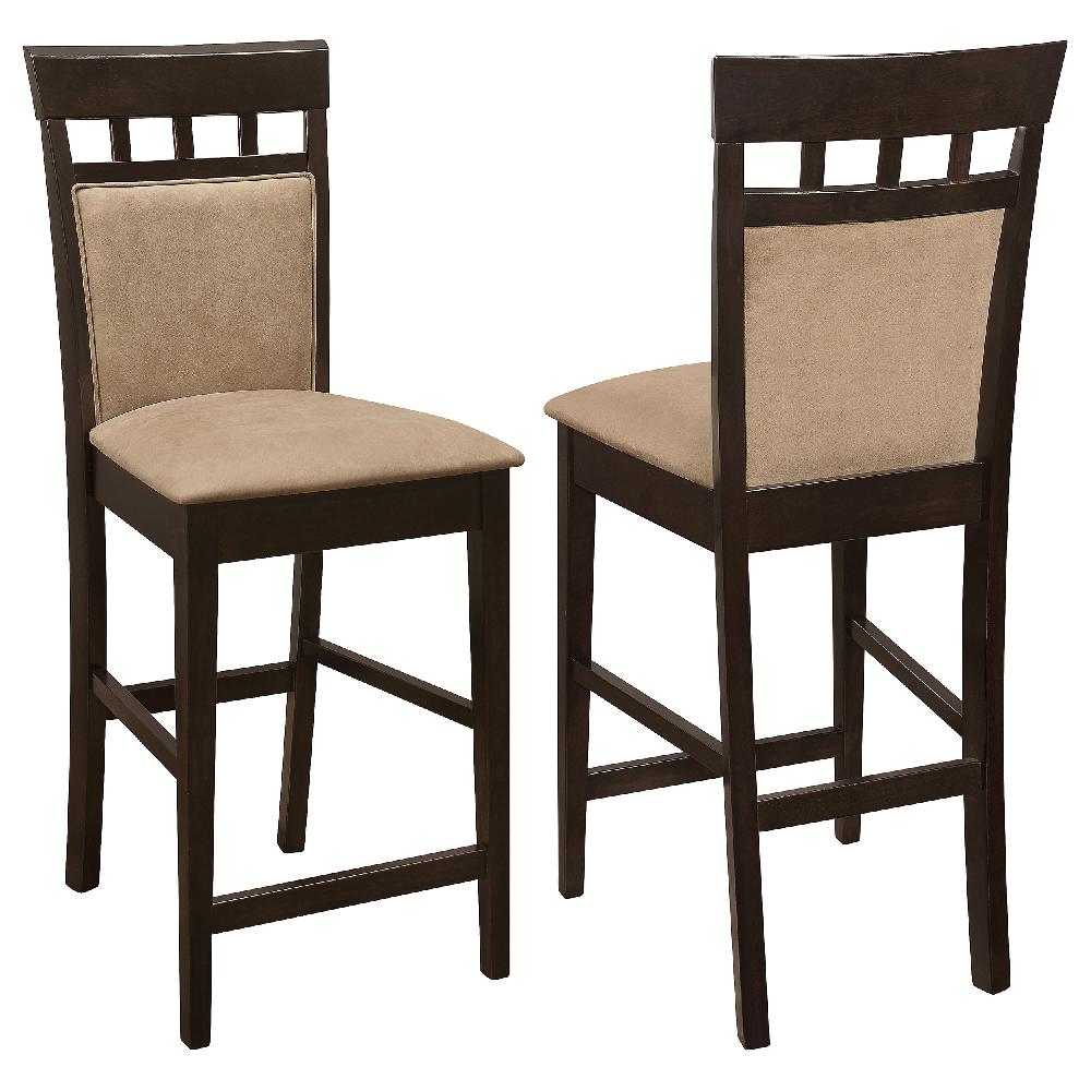 coaster Gabriel Closed Back Counter Chair Cappuccino (Set of 2)