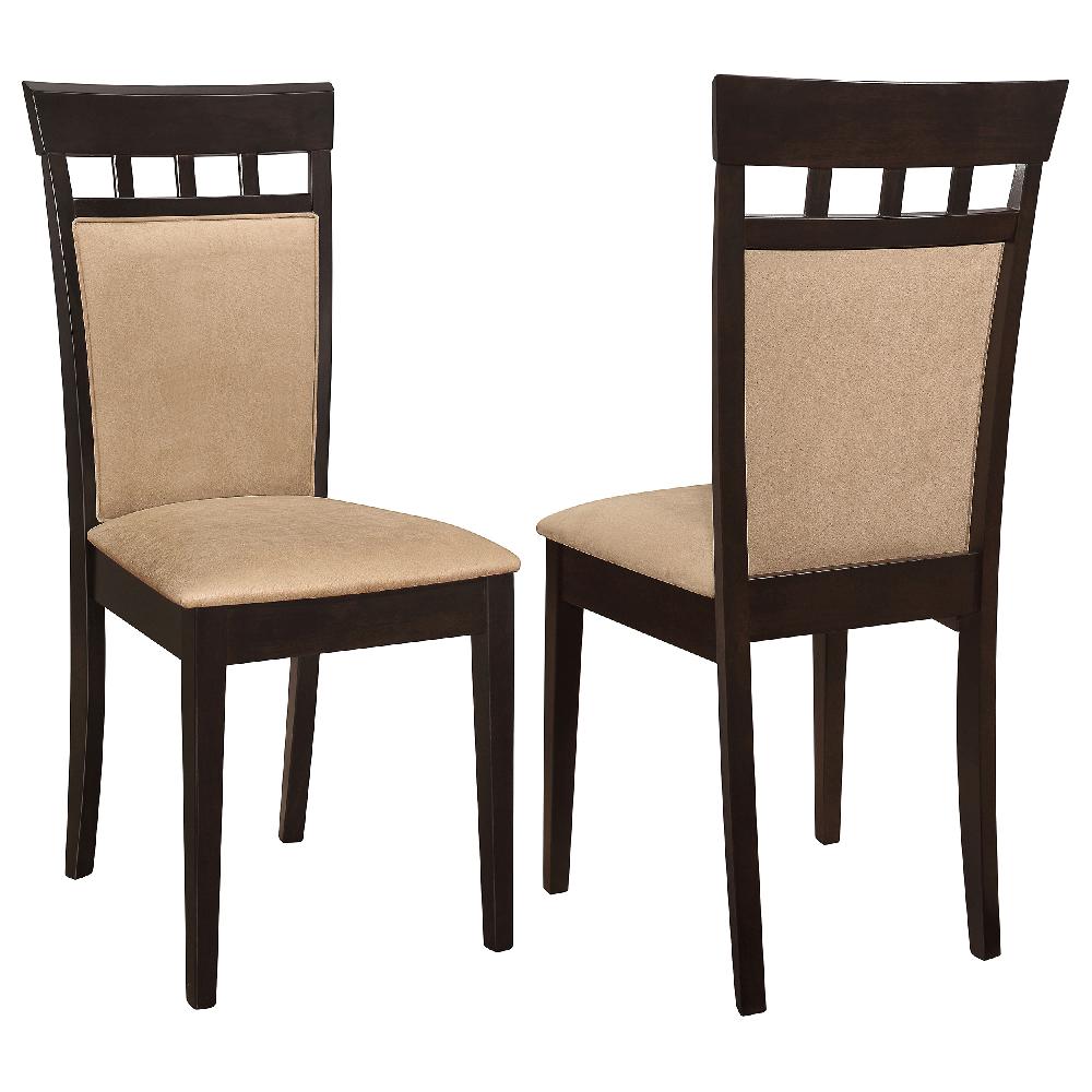 coaster Gabriel Closed Back Dining Side Chair Cappuccino (Set of 2)