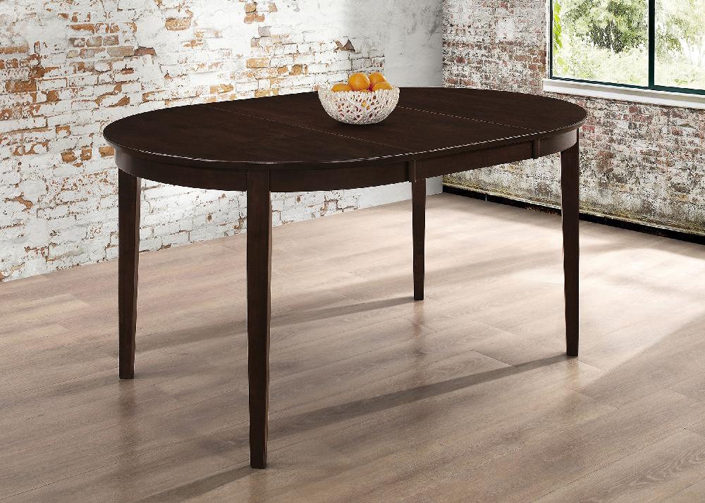 Coaster Gabriel Oval 60-inch Extension Leaf Dining Table Cappuccino