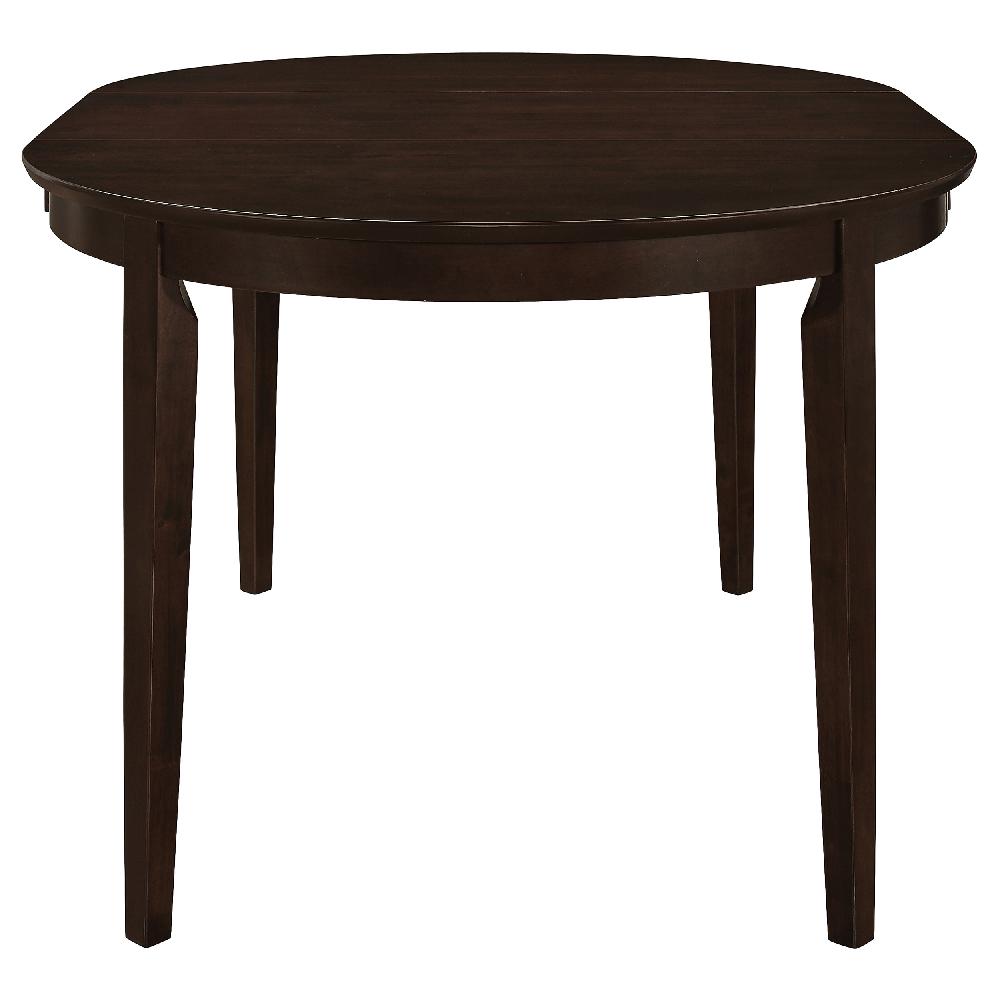 Coaster Gabriel Oval 60-inch Extension Leaf Dining Table Cappuccino