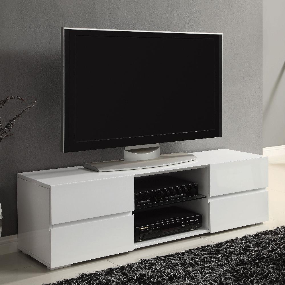 Coaster Galvin 4-drawer Wood 55-inch TV Stand White High Gloss