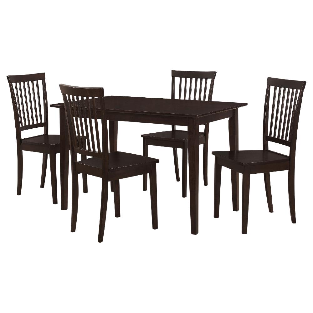 Coaster Gomez 5-piece Rectangular Dining Table Set Cappuccino
