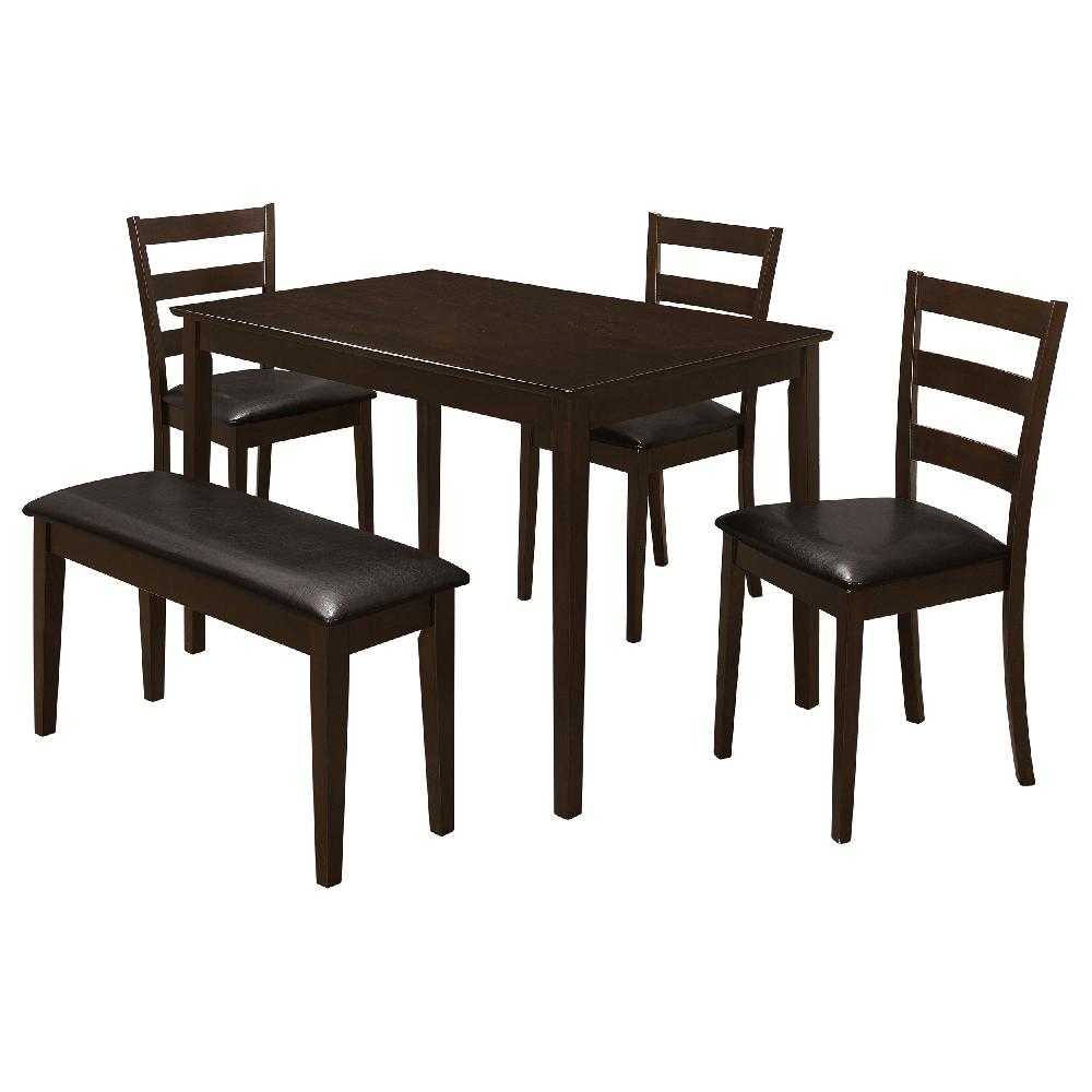 Coaster Guillen 5-piece Rectangular Dining Table Set Cappuccino