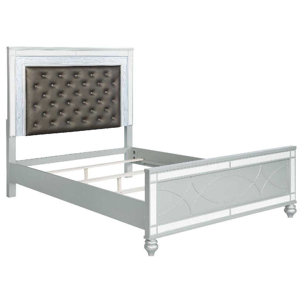 Coaster Gunnison 5-piece Queen Bedroom Set Silver Metallic