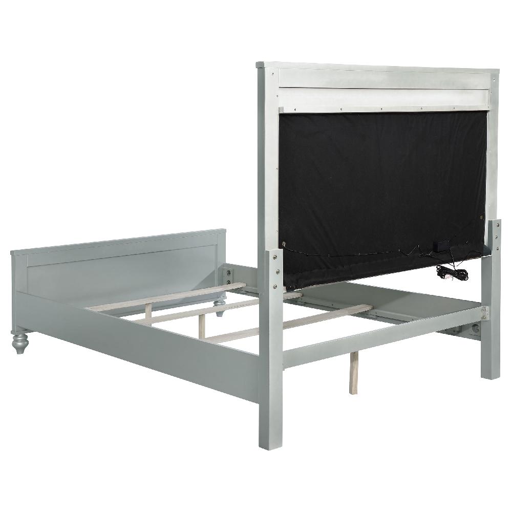 Coaster Gunnison 5-piece Queen Bedroom Set Silver Metallic