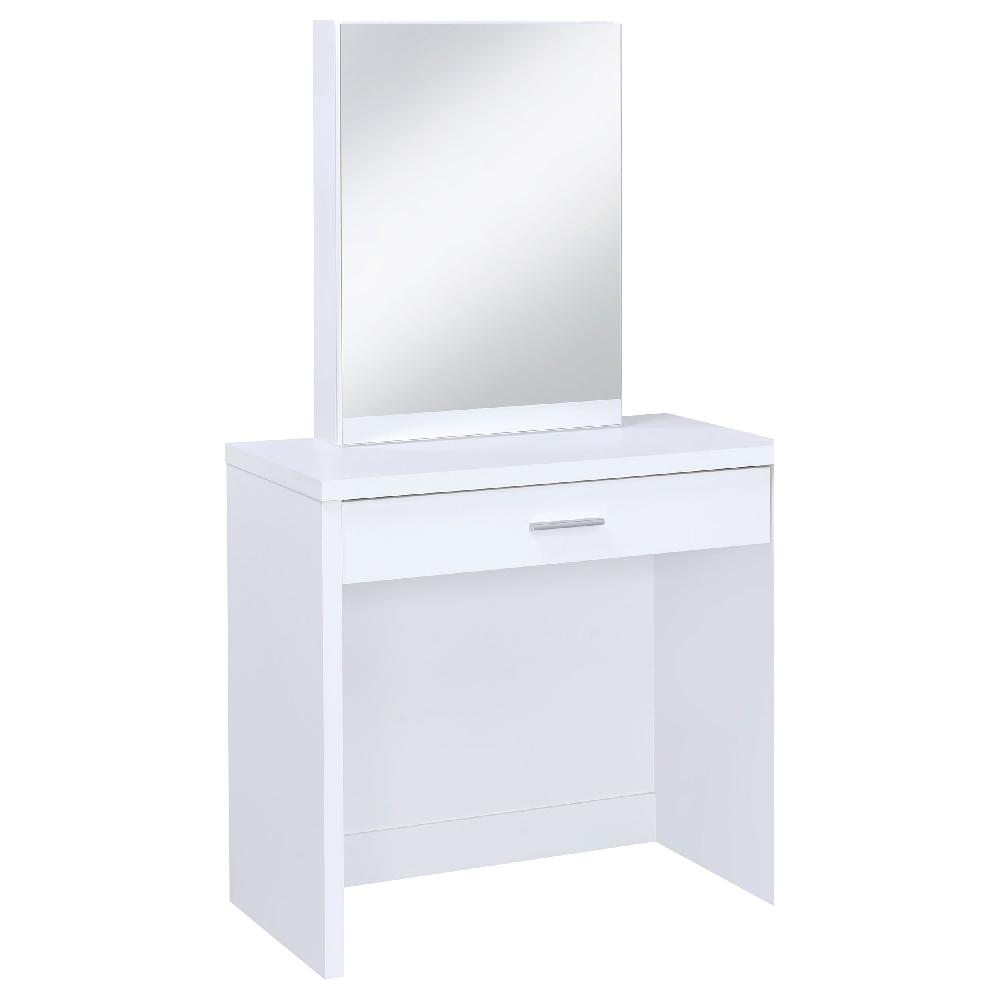 Coaster Harvey Vanity Set With Lift-Top Stool White