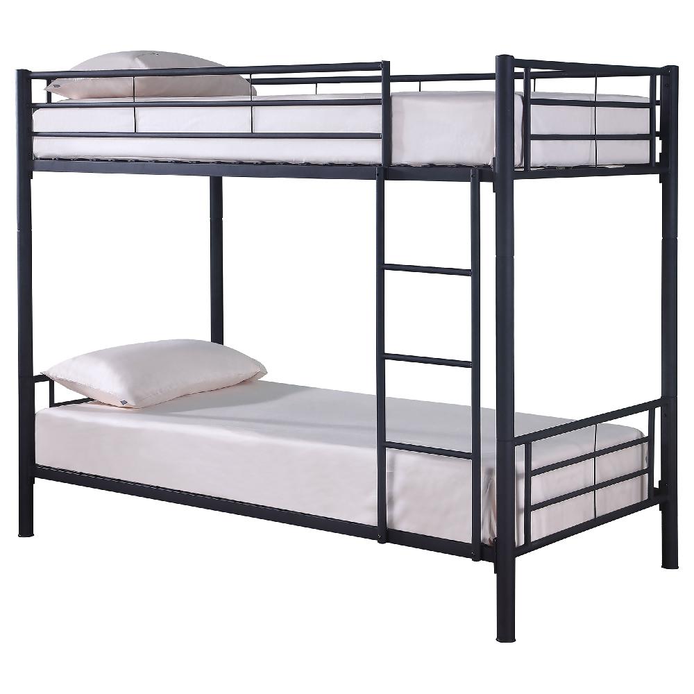 Coaster Hayward Metal Twin Over Twin Bunk Bed Black