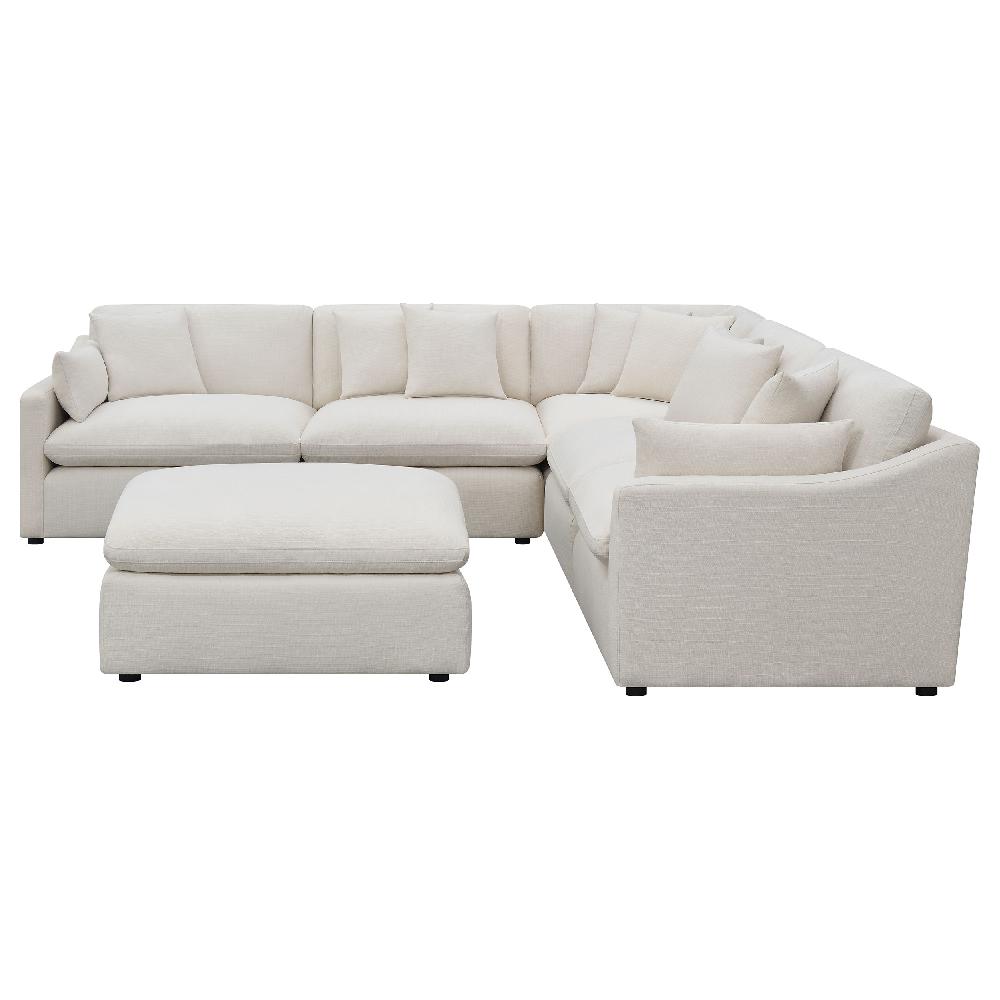 Coaster Hobson 6-piece Upholstered Modular Sectional Sofa Ivory