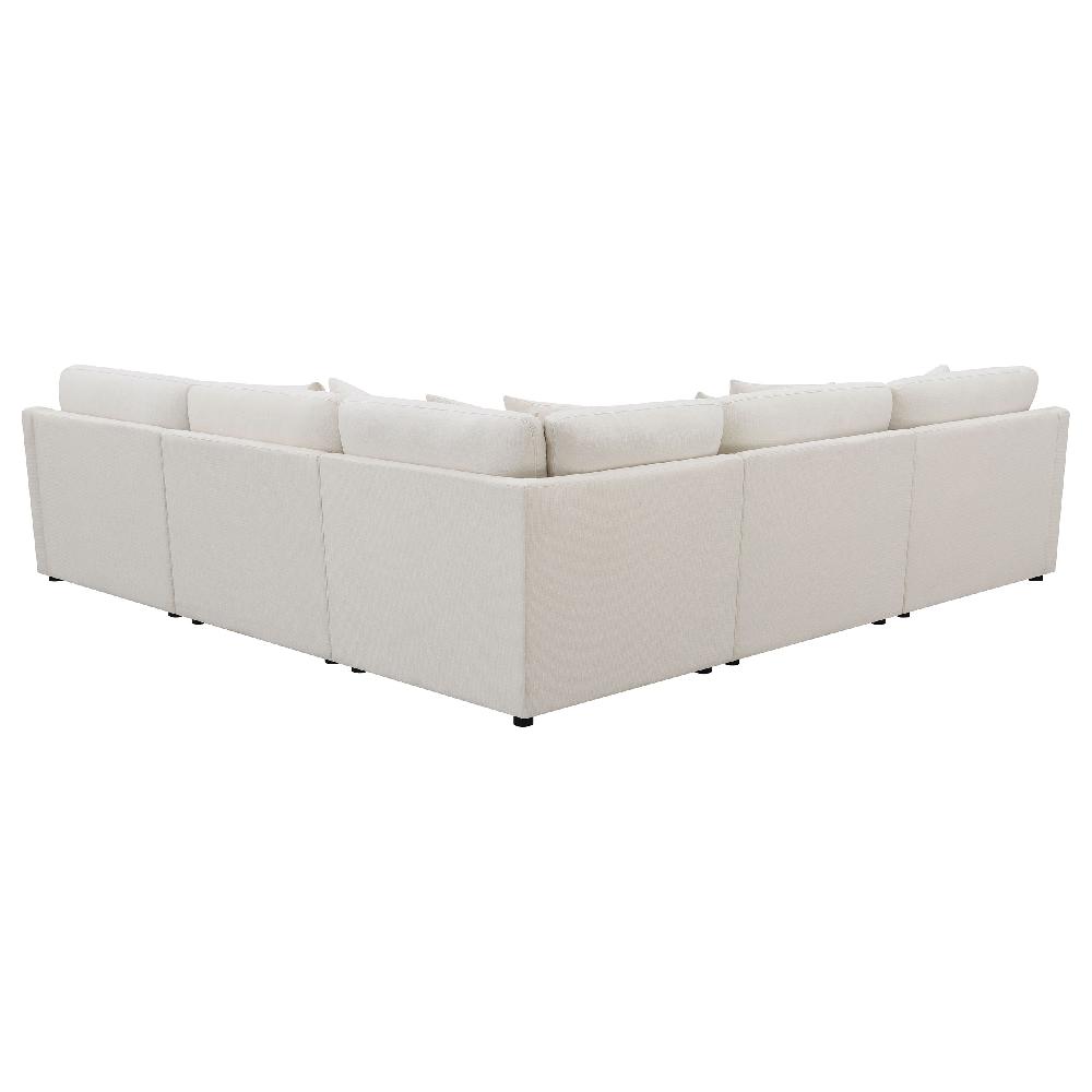Coaster Hobson 6-piece Upholstered Modular Sectional Sofa Ivory