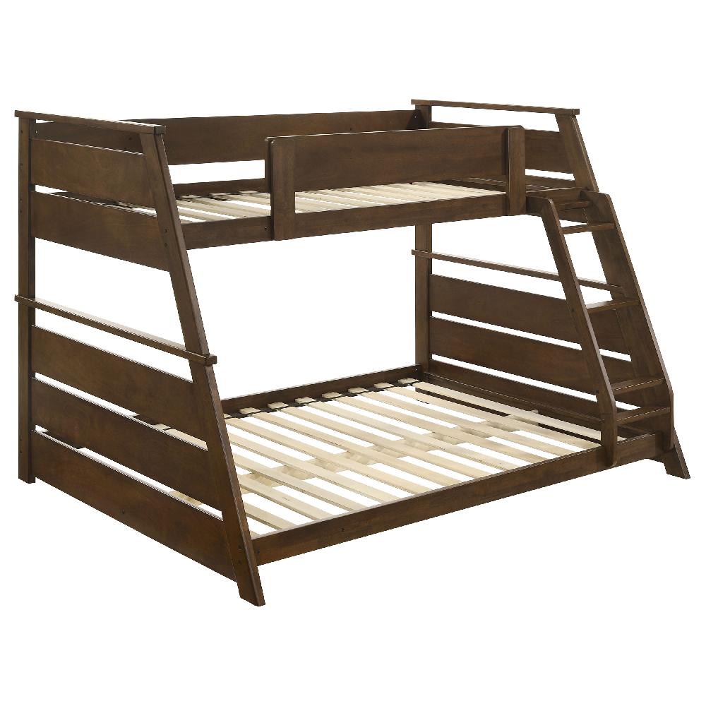 Coaster Holden Wood Veneer Twin Over Full Bunk Bed Walnut