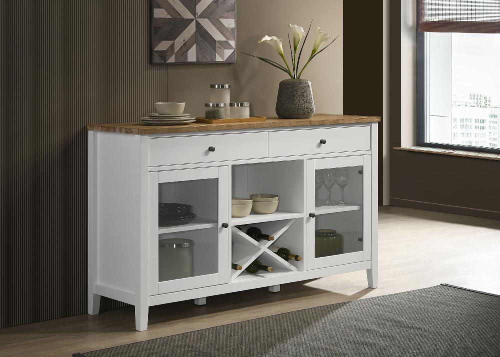 Coaster Hollis 2-door Dining Sideboard Buffet Storage Cabinet White