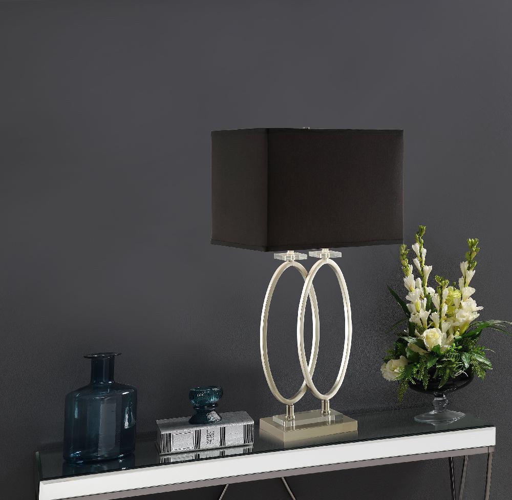 Coaster Izuku 29-inch Rectangular Shade Table Lamp Brush Nickel