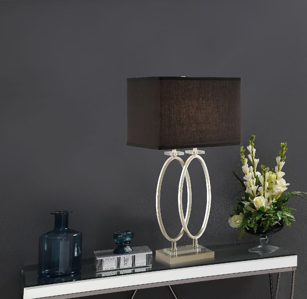 Coaster Izuku 29-inch Rectangular Shade Table Lamp Brush Nickel