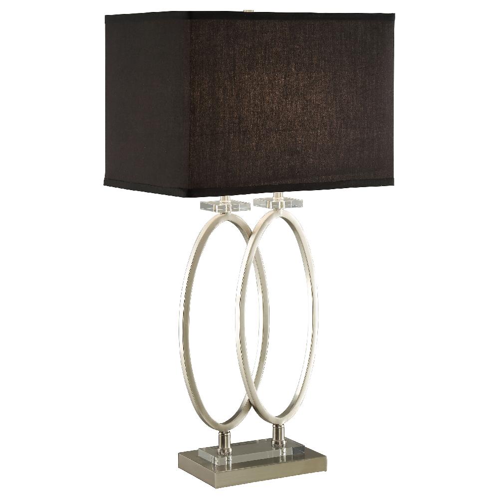 Coaster Izuku 29-inch Rectangular Shade Table Lamp Brush Nickel