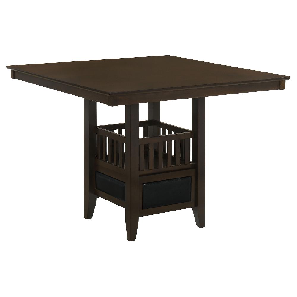 coaster Jaden Square 47-inch Counter Height Dining Table Espresso