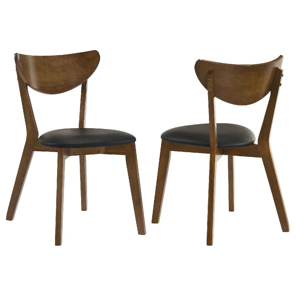 coaster Jedda Wood Dining Side Chair Dark Walnut (Set of 2)