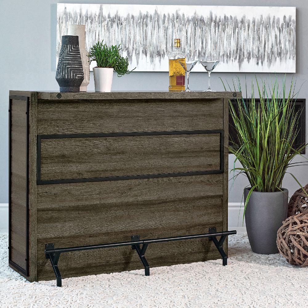 Coaster Joe 5-shelf Composite Wood Home Bar Wine Cabinet Aged Oak