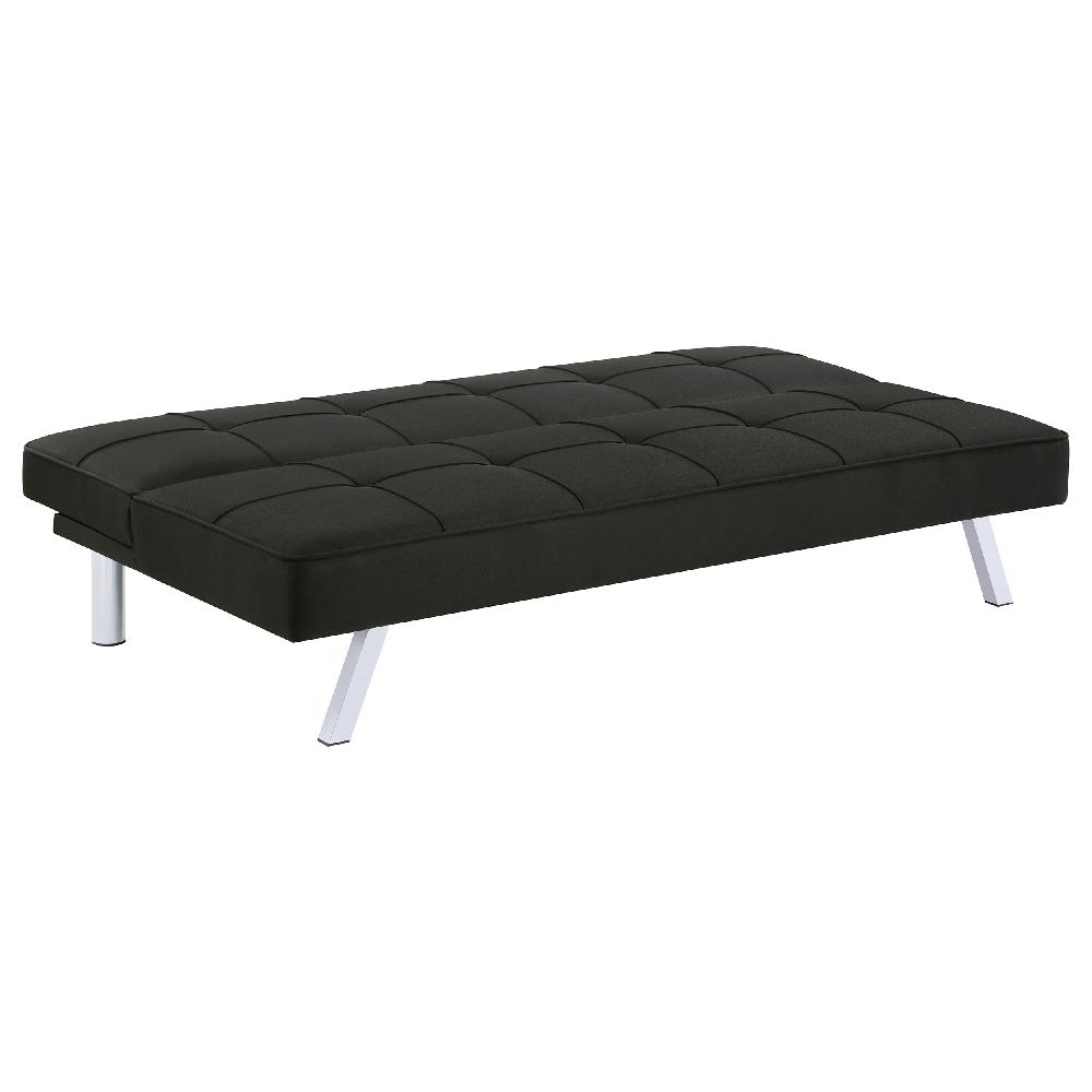 Coaster Joel Upholstered Tufted Convertible Sofa Bed Black