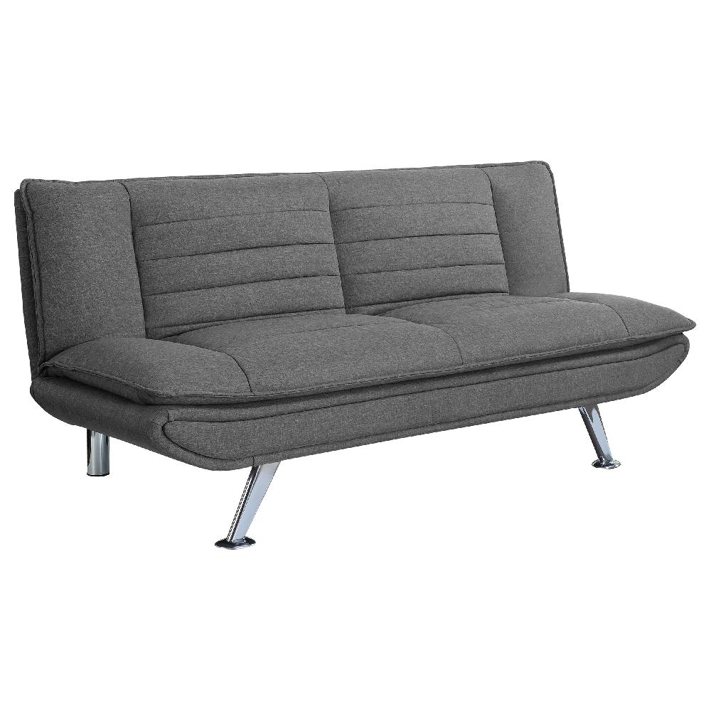 coaster Julian Upholstered Tufted Convertible Sofa Bed Grey