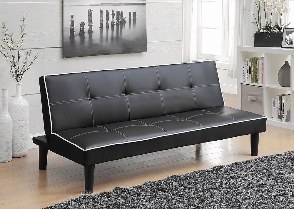 Coaster Katrina Upholstered Tufted Convertible Sofa Bed Black