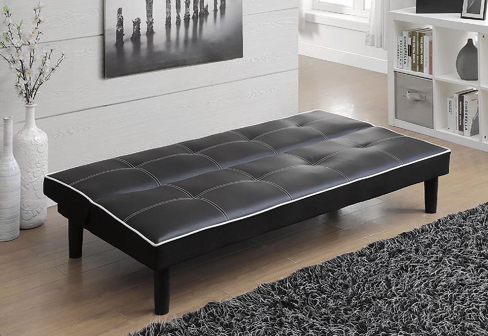 Coaster Katrina Upholstered Tufted Convertible Sofa Bed Black