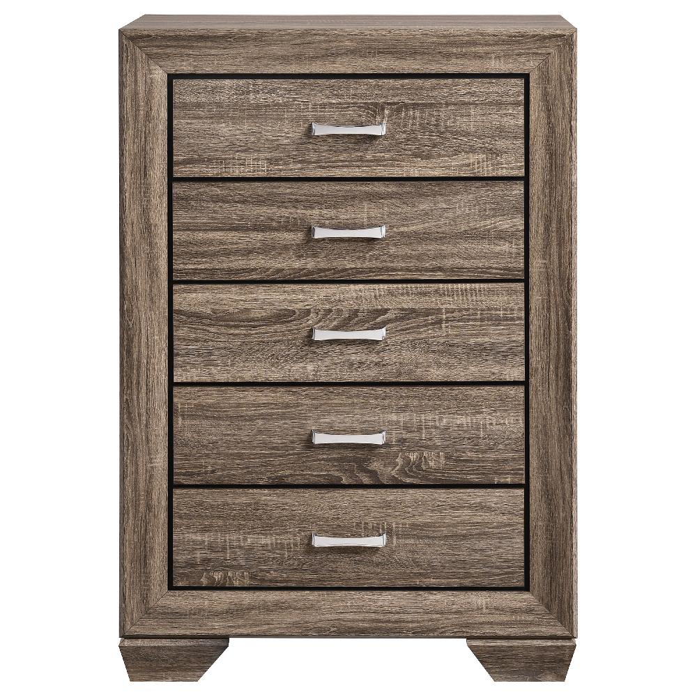 Coaster Kauffman 5-drawer Bedroom Chest Washed Taupe