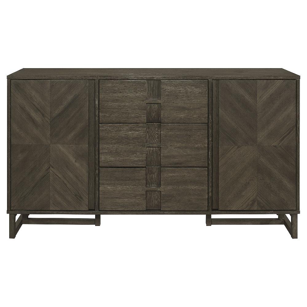 Coaster Kelly 3-drawer Storage Dining Sideboard Buffet Dark Grey