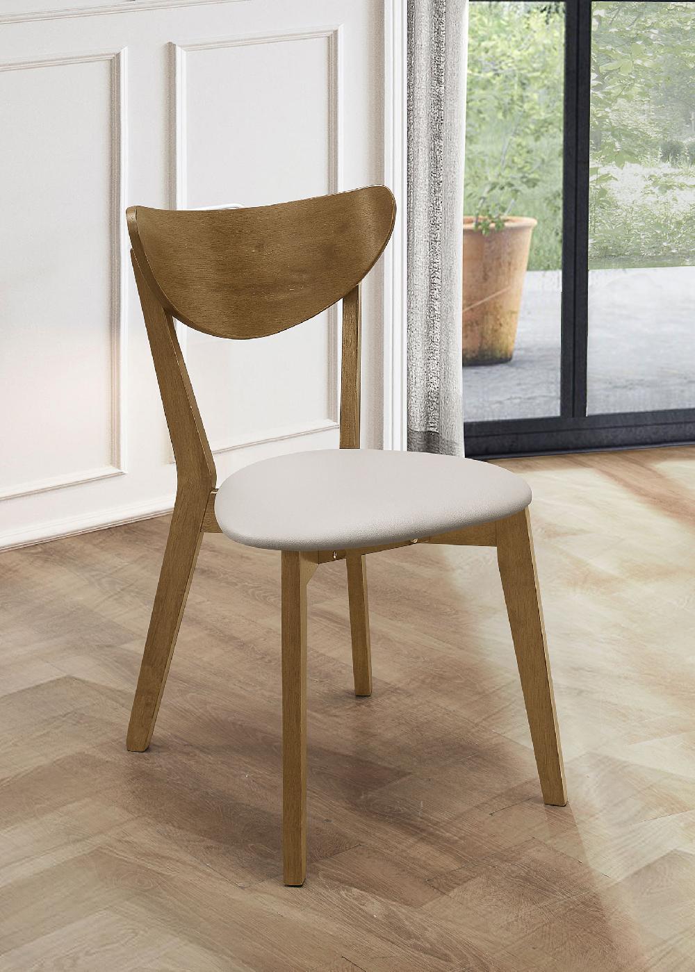 Coaster Kersey Wood Dining Side Chair Chestnut (Set Of 2)