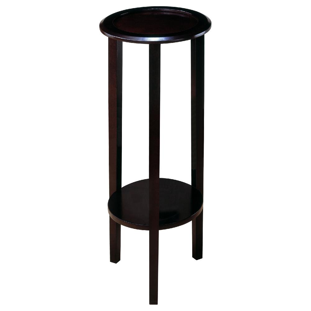 coaster Kirk 1-shelf Round Wood Plant Stand Espresso